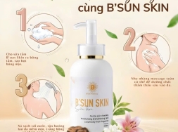 Sữa Tắm B'Sun Trắng Da Skin Hương Nước Hoa Cao Cấp Mềm Mịn Da Dưỡng Trắng Cấp Âm Lưu Hương Quyến Rũ